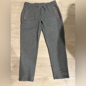 Moncler Charcoal Joggers with Red Accents